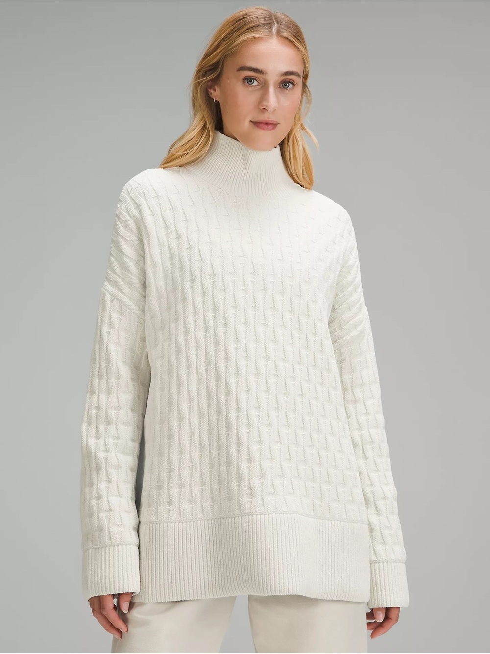 Lululemon Cable-Knit Relaxed-Fit Sweater in Bone